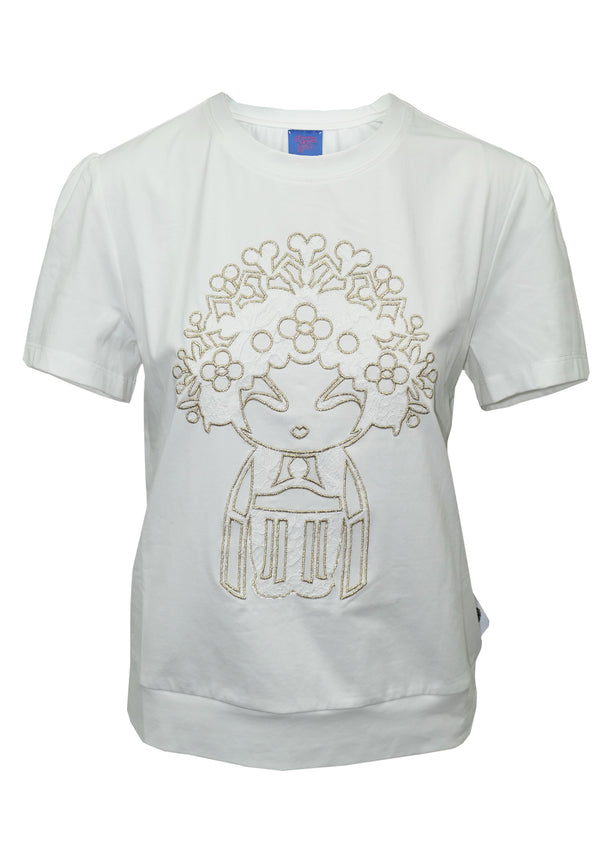 OPERA GIRL EMB THREAD T-SHIRT