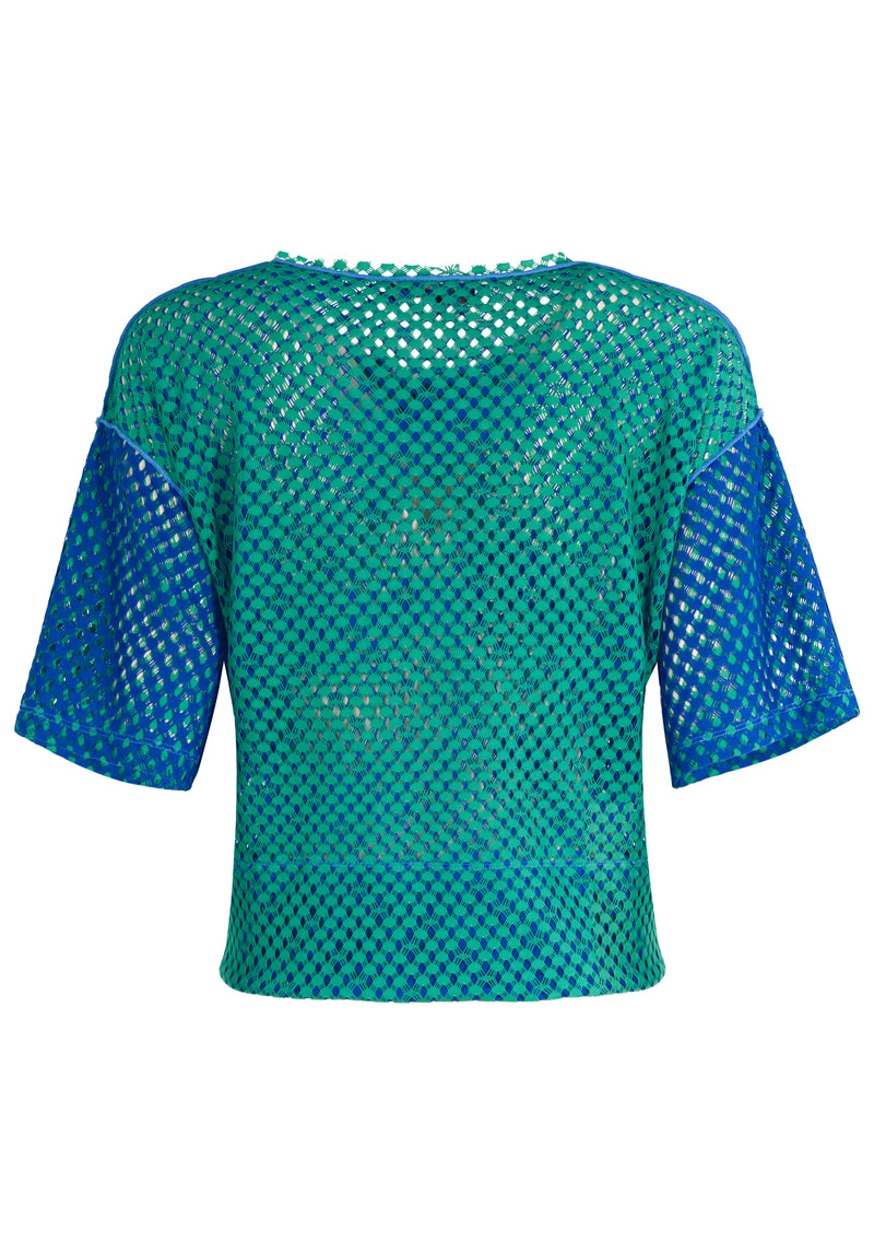 LAYERING TECHNO MESH TOP