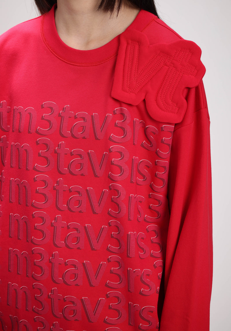 WEB3 METAVERSE PRINT ON FRENCH TERRY SWEATSHIRT