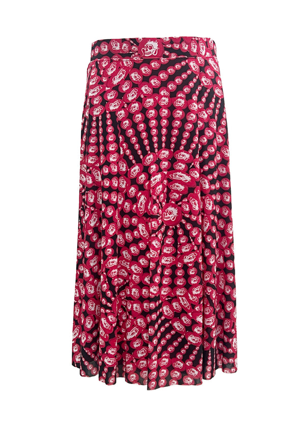 DRAGON MANDALA PRINT ST NETTING LONG SKIRT