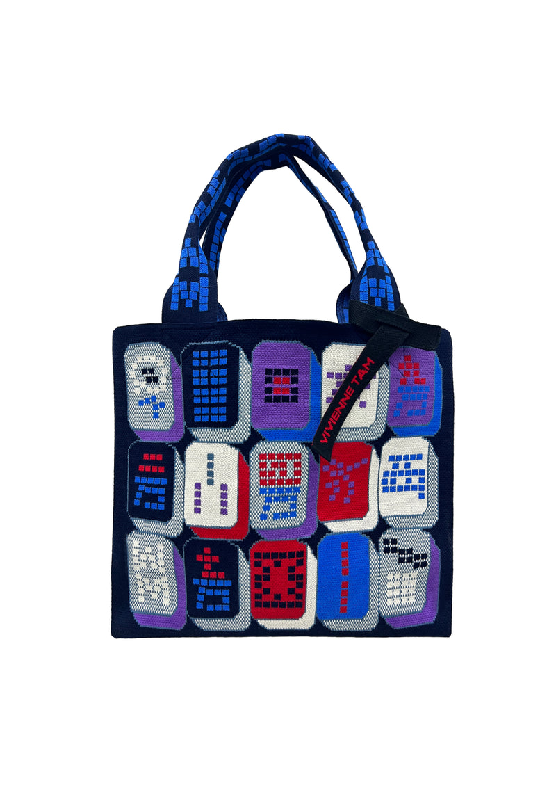 MAHJONG JACQUARD KNITTED BAG