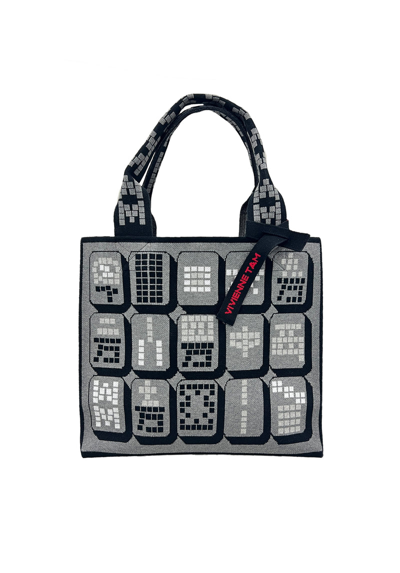 MAHJONG JACQUARD KNITTED BAG