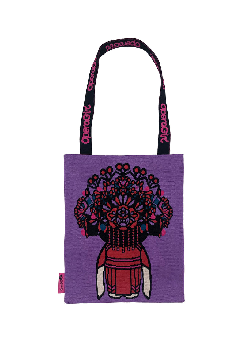 OPERA GIRL JACQ KNIT VERTICAL TOTE BAG