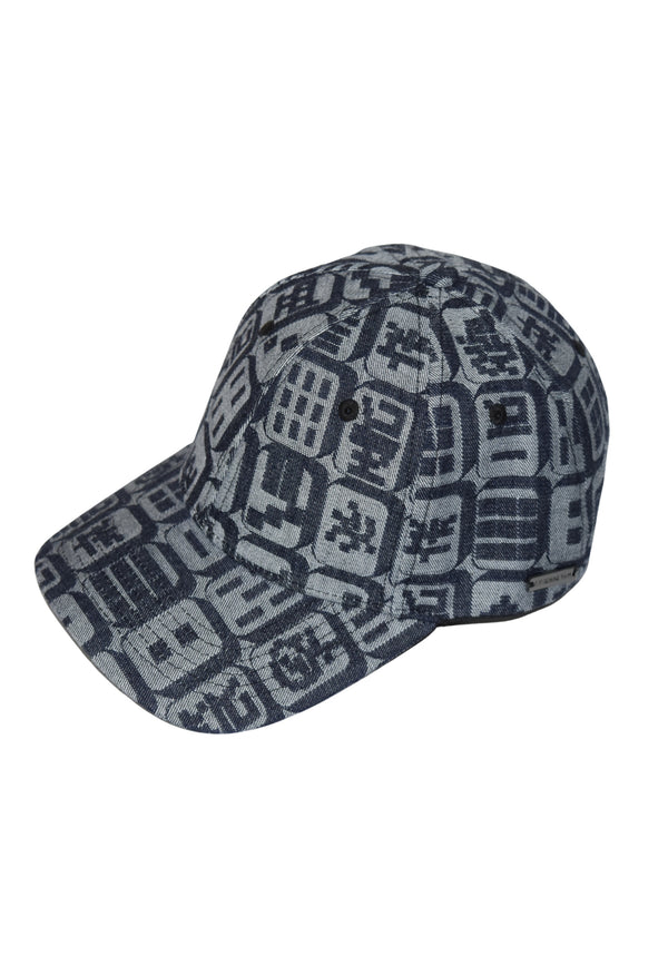 MAHJONG JACQUARD DENIM BUCKET CAP