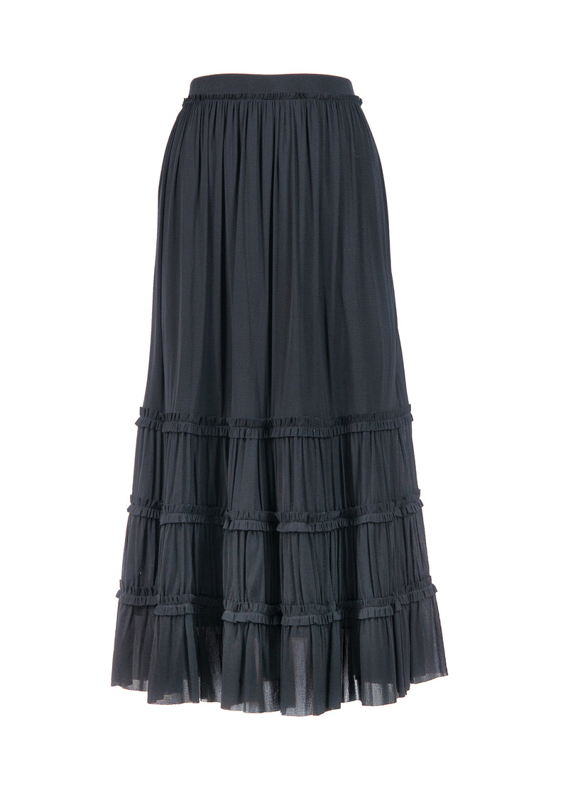 PLEATED NETTING SKIRT