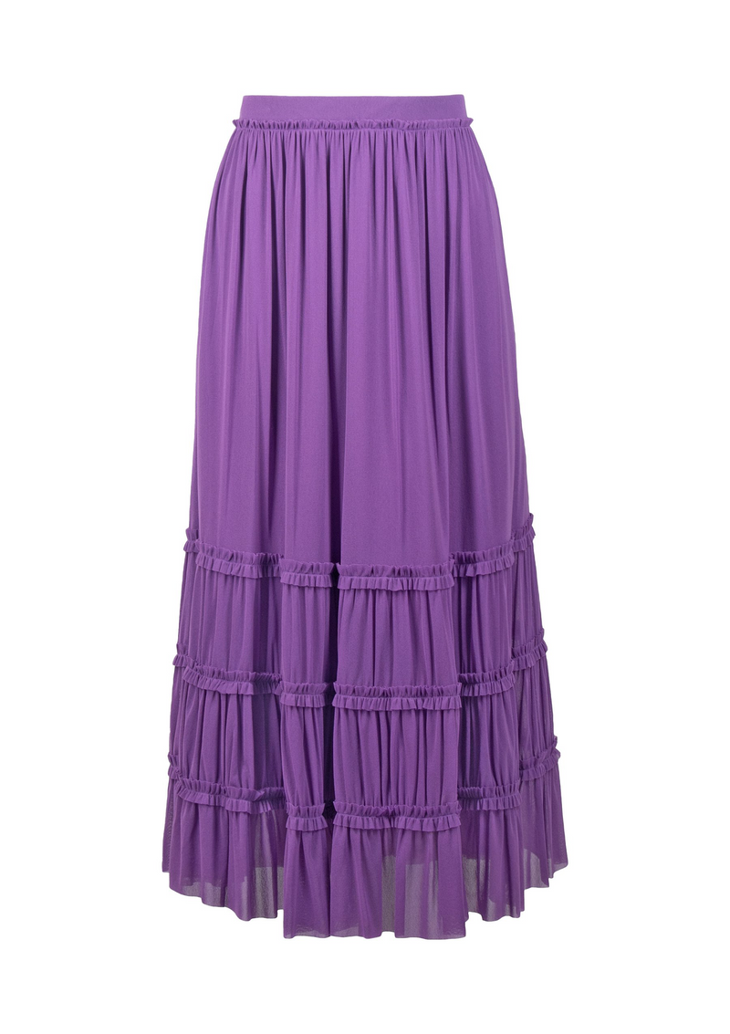 PLEATED NETTING SKIRT