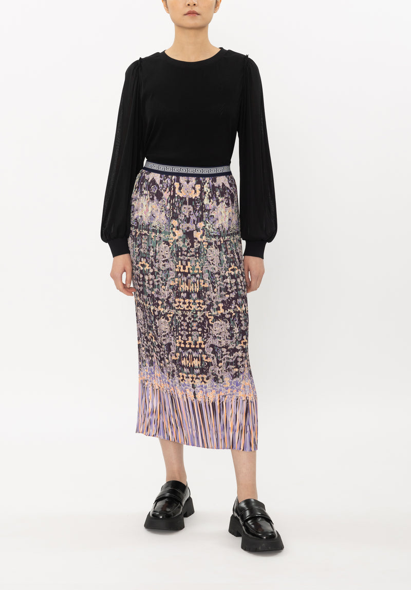 COUNTVERSE PRINT ONMATTE SATIN SKIRTS