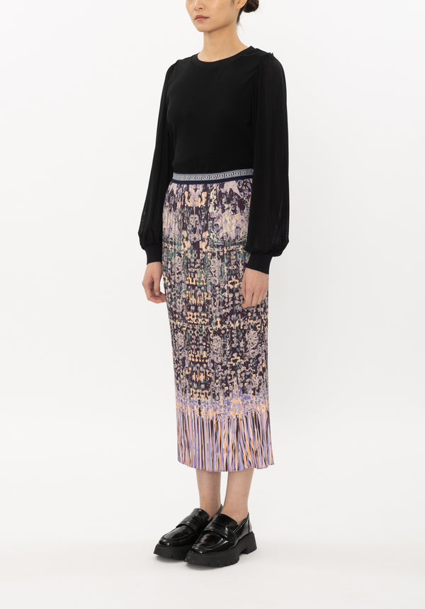 COUNTVERSE PRINT ONMATTE SATIN SKIRTS