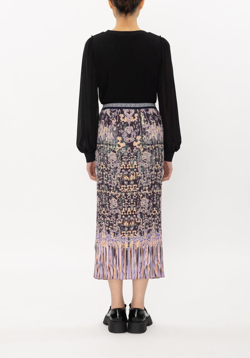 COUNTVERSE PRINT ONMATTE SATIN SKIRTS